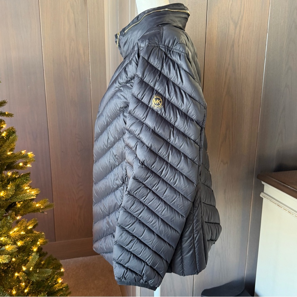 MICHAEL MICHAEL KORS Black Down Packable Coat 2X - image 7